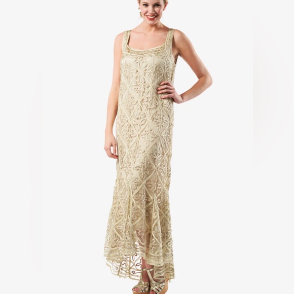 SOULMATES SILK LACE DETAILED DRESS L - Picture 1 of 5